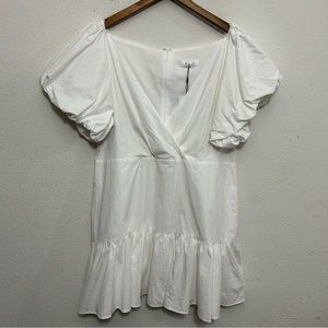 NWT Showpo. Ruffle Statement Sleeve Dress 18